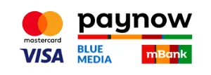 Mastercard, Visa, Paynow, Blue Media, mBank