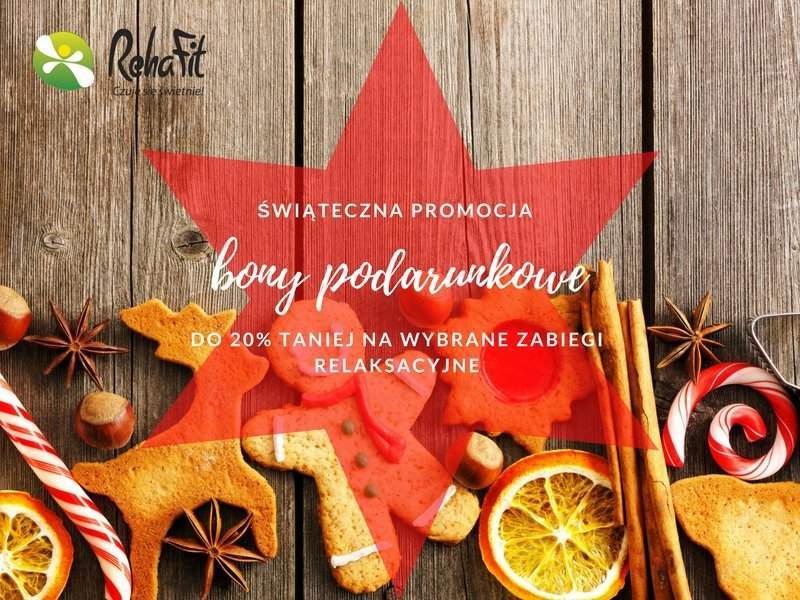 świąteczna promocja na bony podarunkowe na masaż i trening personalny