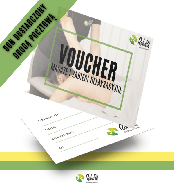 Bon podarunkowy na masaże i zabiegi relaksacyjne (tradycyjny karnet wysyłamy pocztą)