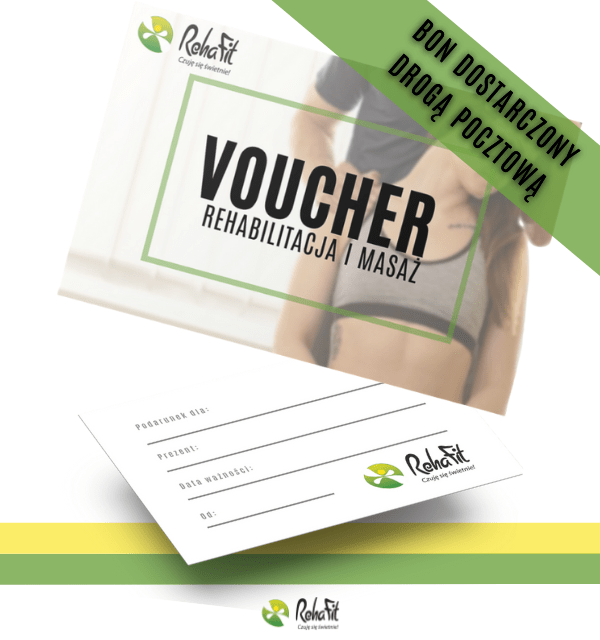Bon podarunkowy na rehabilitację i masaż (tradycyjny karnet wysyłamy pocztą)