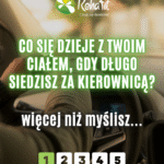 b&oacute;l plec&oacute;w po jeździe samochodem