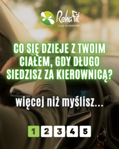 ból pleców po jeździe samochodem
