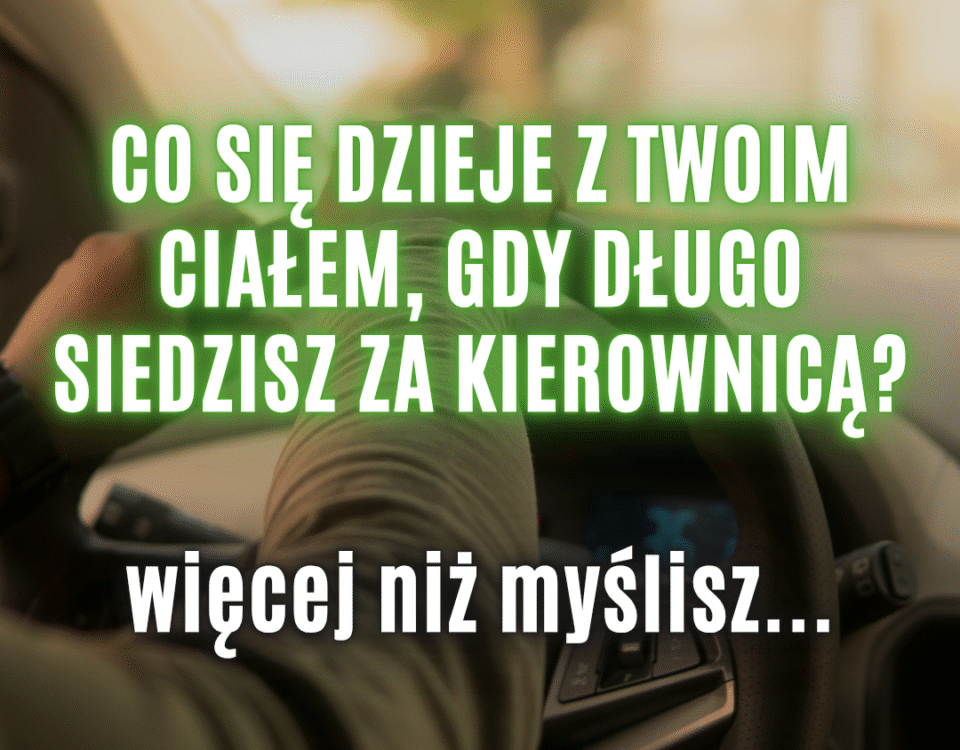 b&oacute;l plec&oacute;w po jeździe samochodem