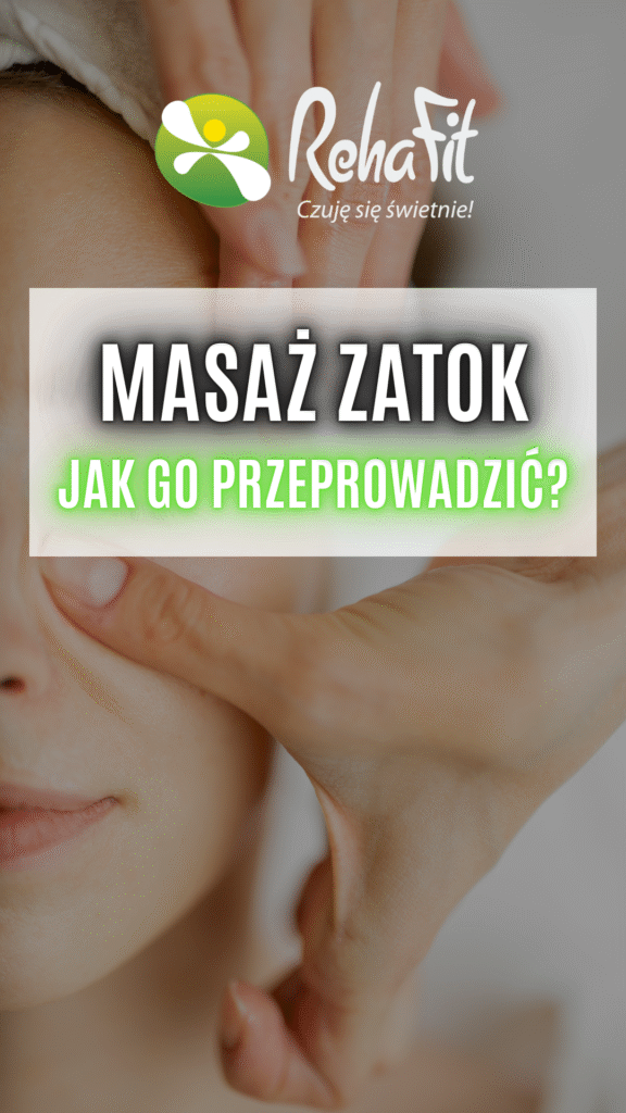 masaż zatok na zatkany nos